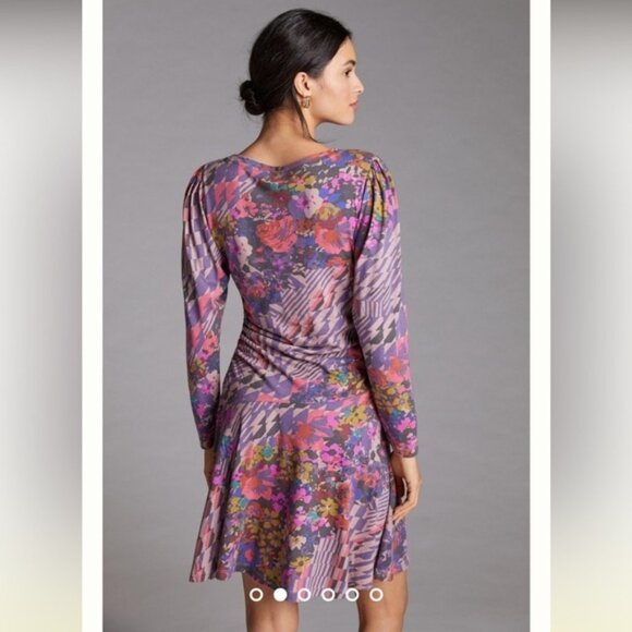 Daily Practice by Anthropologie Ruched Mini Dress size M - Picture 3 of 7